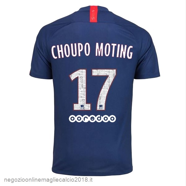 NO.17 Choupo Moting Home Online Maglie Calcio Paris Saint Germain 2019/20 Blu