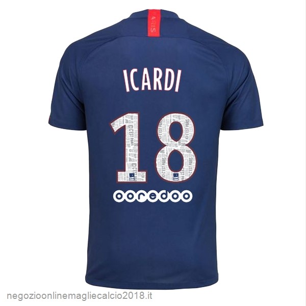 NO.18 Icardi Home Online Maglie Calcio Paris Saint Germain 2019/20 Blu