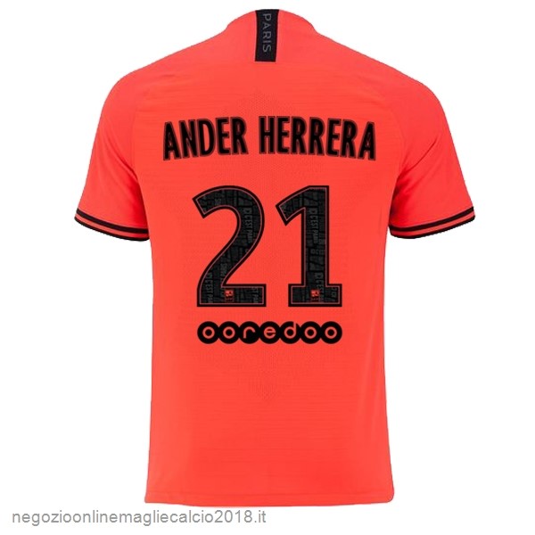 NO.21 Ander Herrera Away Online Maglie Calcio Paris Saint Germain 2019/20 Oroange