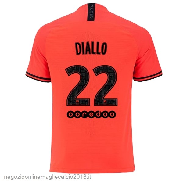 NO.22 Diallo Away Online Maglie Calcio Paris Saint Germain 2019/20 Oroange