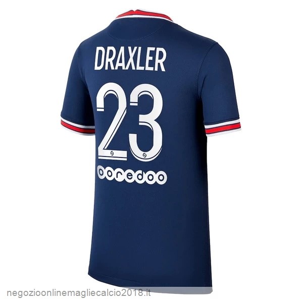 NO.23 Draxler Home Online Maglia Paris Saint Germain 2021/2022 Blu