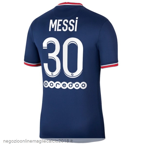 NO.30 Messi Home Online Maglia Paris Saint Germain 2021/2022 Blu