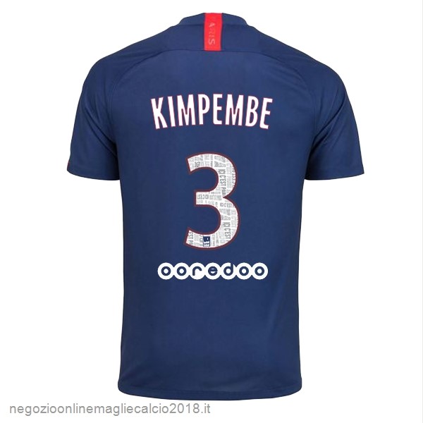 NO.3 Kimpembe Home Online Maglie Calcio Paris Saint Germain 2019/20 Blu