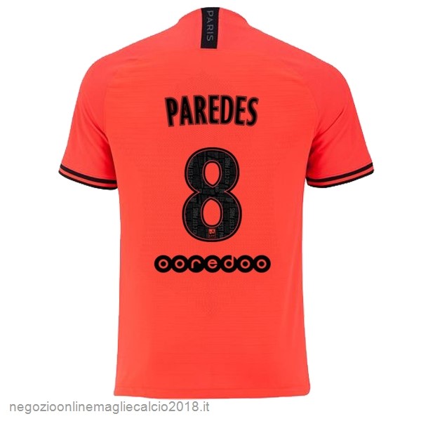 NO.8 Paredes Away Online Maglie Calcio Paris Saint Germain 2019/20 Oroange