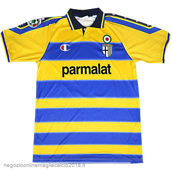 Home Online Maglie Calcio Parma Retro 1999 2000 Blu Giallo