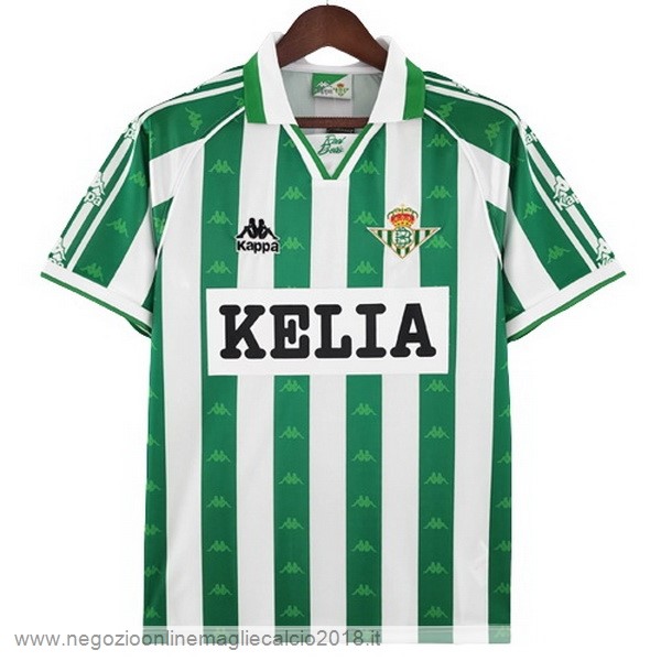 Home Online Maglia Real Betis Retro 1996 1997 Verde Bianco