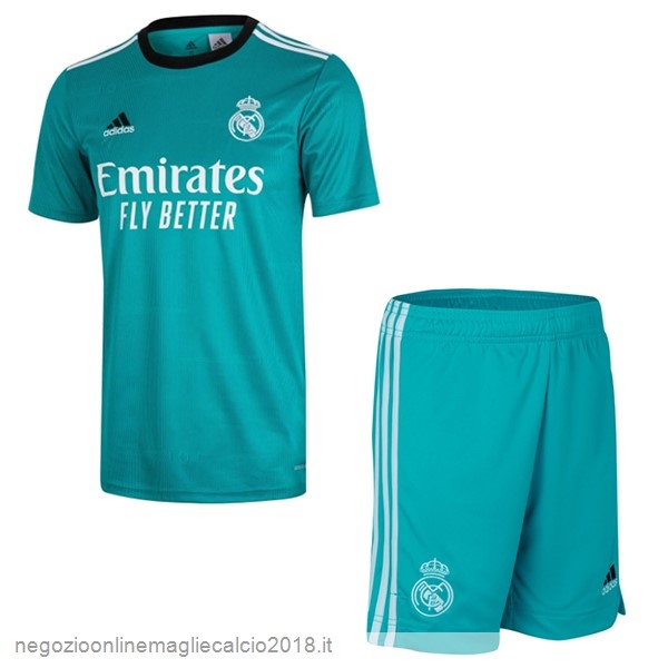 Terza Online Set Completo Bambino Real Madrid 2021/2022 Verde
