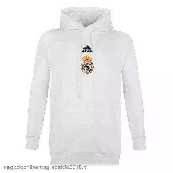 Sudaderas Felpa Cappuccio Real Madrid 2020/21 Bianco