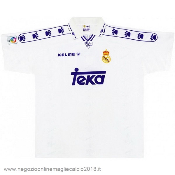 Home Online Maglia Real Madrid Rétro 1994 1996 Bianco