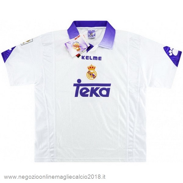 Home Online Maglia Real Madrid Rétro 1997 1998 Bianco