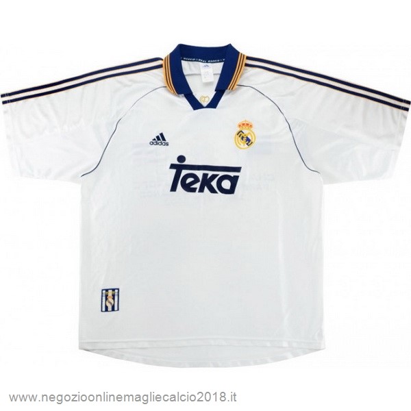 Home Online Maglia Real Madrid Rétro 1999 2000 Bianco