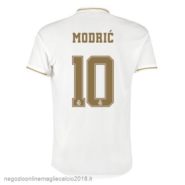 NO.10 Modric Home Online Maglie Calcio Real Madrid 2019/20 Bianco
