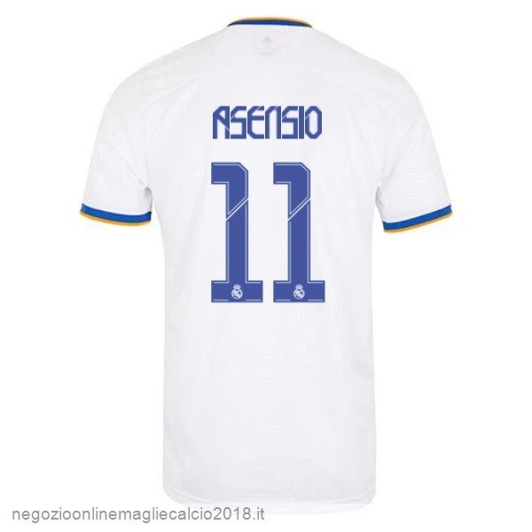 NO.11 Asensio Home Online Maglia Real Madrid 2021/2022 Bianco