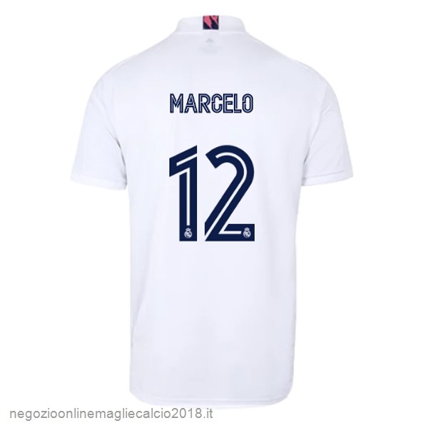NO.12 Marcelo Home Online Maglia Real Madrid 2020/21 Bianco