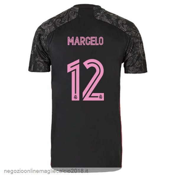 NO.12 Marcelo Terza Online Maglia Real Madrid 2020/21 Nero