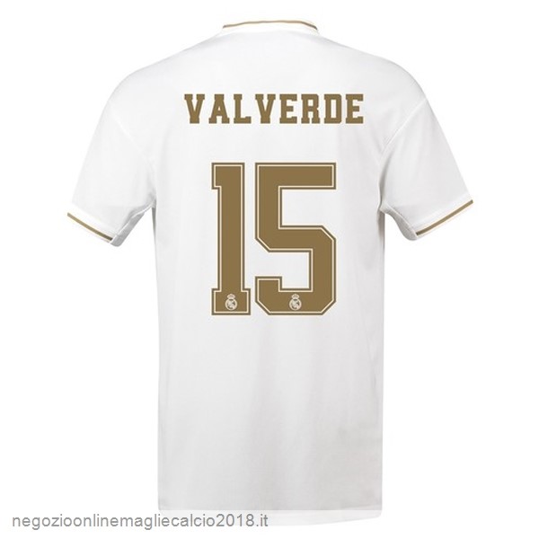 NO.15 ValVerde Home Online Maglie Calcio Real Madrid 2019/20 Bianco