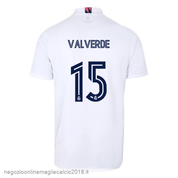 NO.15 Valverde Home Online Maglia Real Madrid 2020/21 Bianco