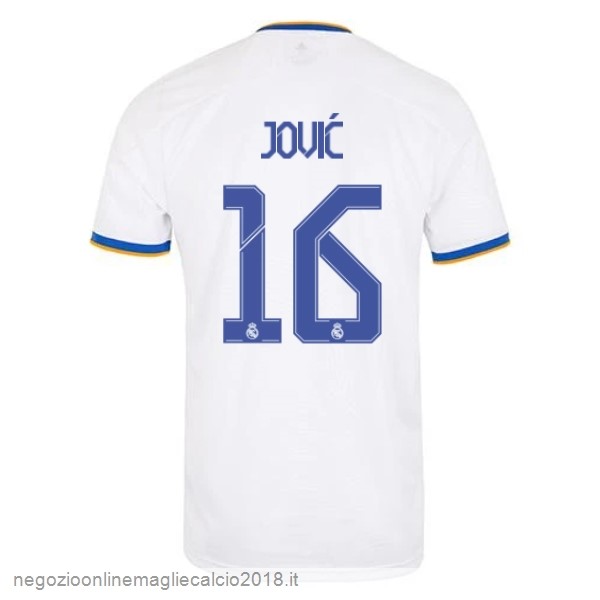 NO.16 Jović Home Online Maglia Real Madrid 2021/2022 Bianco