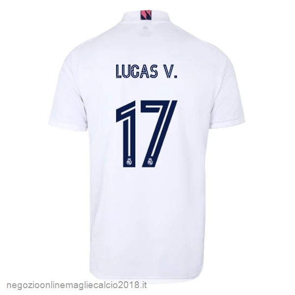 NO.17 Lucas V. Home Online Maglia Real Madrid 2020/21 Bianco