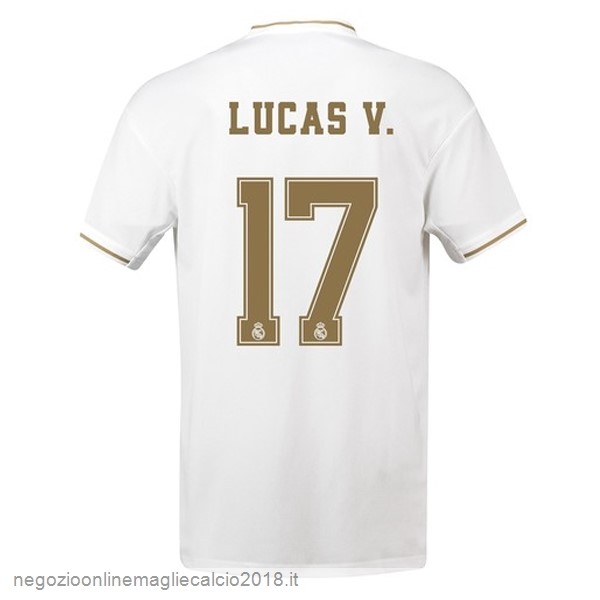 NO.17 Lucas V. Home Online Maglie Calcio Real Madrid 2019/20 Bianco