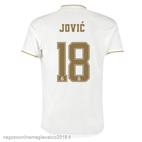 NO.18 Jovic Home Online Maglie Calcio Real Madrid 2019/20 Bianco