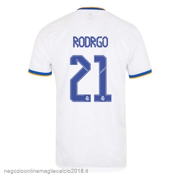 NO.21 Rodrygo Home Online Maglia Real Madrid 2021/2022 Bianco
