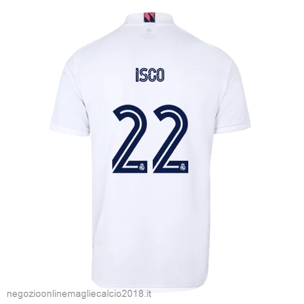 NO.22 Isco Home Online Maglia Real Madrid 2020/21 Bianco