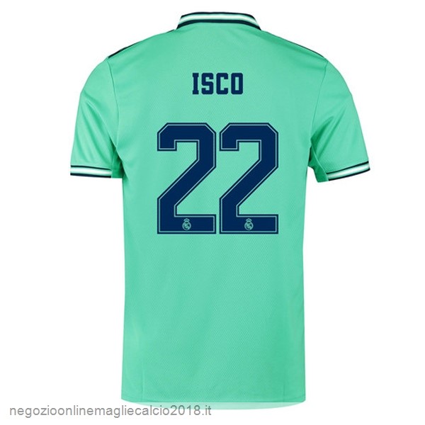 NO.22 Isco Terza Online Maglie Calcio Real Madrid 2019/20 Verde