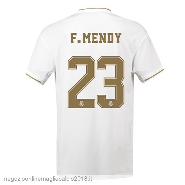 NO.23 F.Mendy Home Online Maglie Calcio Real Madrid 2019/20 Bianco
