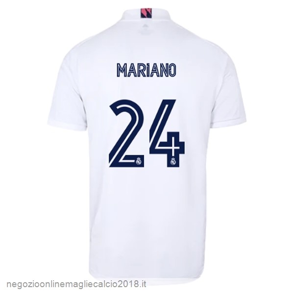 NO.24 Mariano Home Online Maglia Real Madrid 2020/21 Bianco