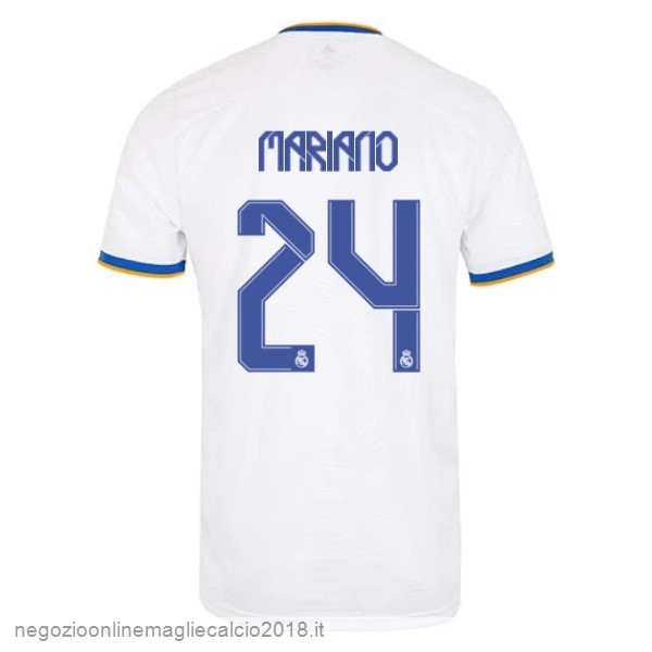 NO.24 Mariano Home Online Maglia Real Madrid 2021/2022 Bianco