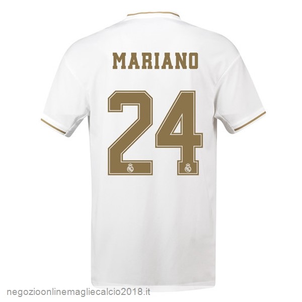 NO.24 Mariano Home Online Maglie Calcio Real Madrid 2019/20 Bianco