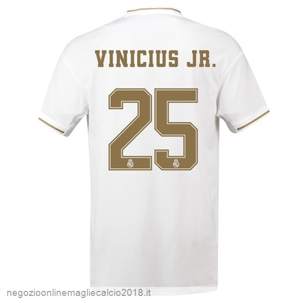 NO.25 Vinicius JR. Home Online Maglie Calcio Real Madrid 2019/20 Bianco