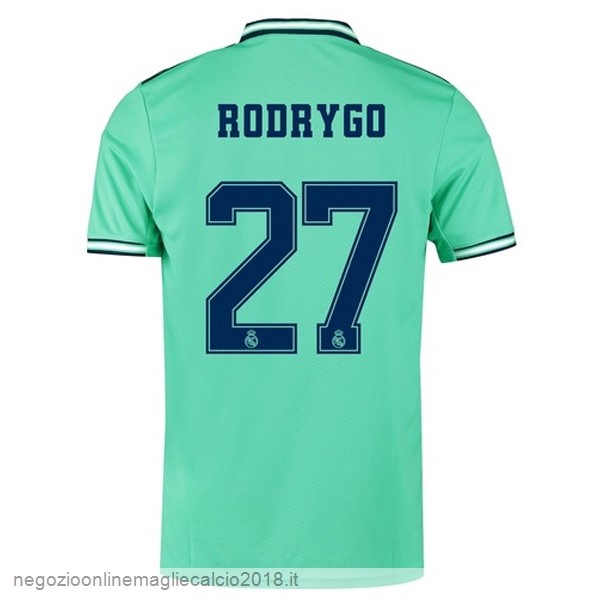 NO.27 Rodrygo Terza Online Maglie Calcio Real Madrid 2019/20 Verde