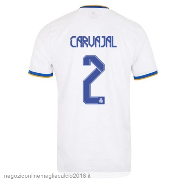 NO.2 Carvajal Home Online Maglia Real Madrid 2021/2022 Bianco