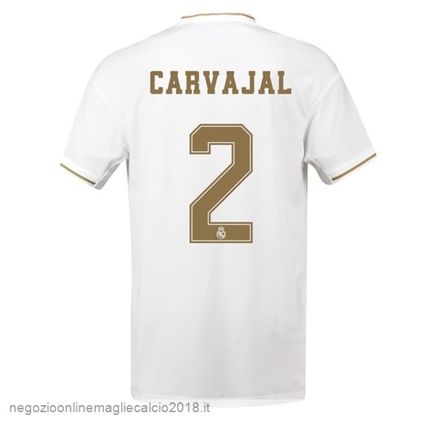 NO.2 Carvajal Home Online Maglie Calcio Real Madrid 2019/20 Bianco