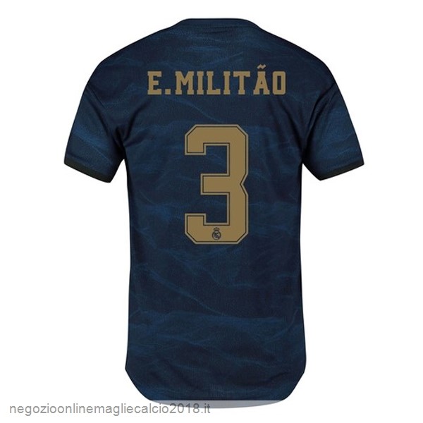 NO.3 E.Militão Away Online Maglie Calcio Real Madrid 2019/20 Blu