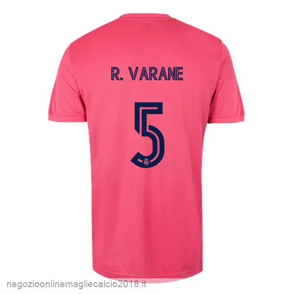 NO.5 Varane Away Online Maglia Real Madrid 2020/21 Rosa