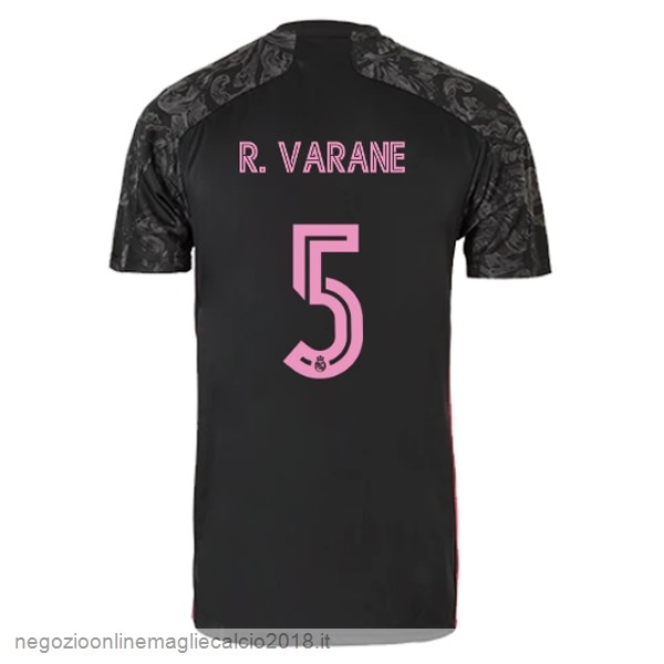 NO.5 Varane Terza Online Maglia Real Madrid 2020/21 Nero
