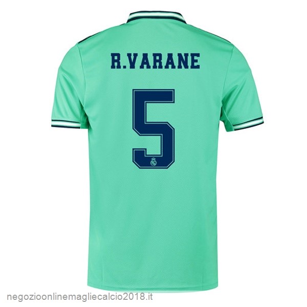 NO.5 Varane Terza Online Maglie Calcio Real Madrid 2019/20 Verde