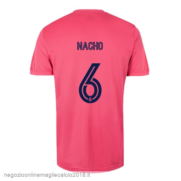 NO.6 Nacho Away Online Maglia Real Madrid 2020/21 Rosa