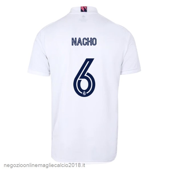 NO.6 Nacho Home Online Maglia Real Madrid 2020/21 Bianco