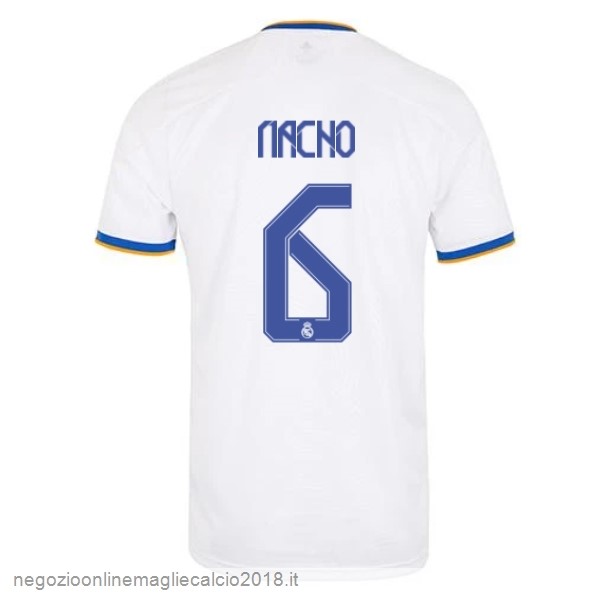 NO.6 Nacho Home Online Maglia Real Madrid 2021/2022 Bianco
