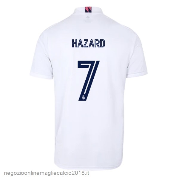 NO.7 Hazard Home Online Maglia Real Madrid 2020/21 Bianco