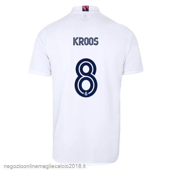NO.8 Kroos Home Online Maglia Real Madrid 2020/21 Bianco