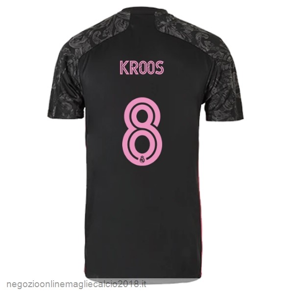 NO.8 Kroos Terza Online Maglia Real Madrid 2020/21 Nero
