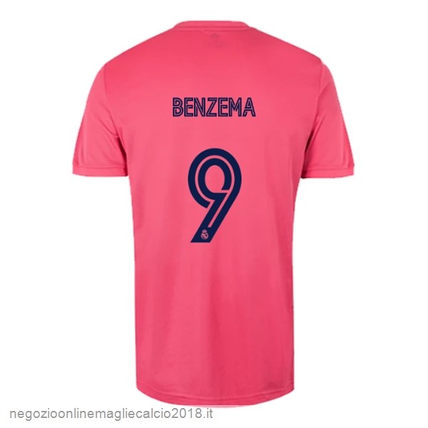 NO.9 Benzema Away Online Maglia Real Madrid 2020/21 Rosa