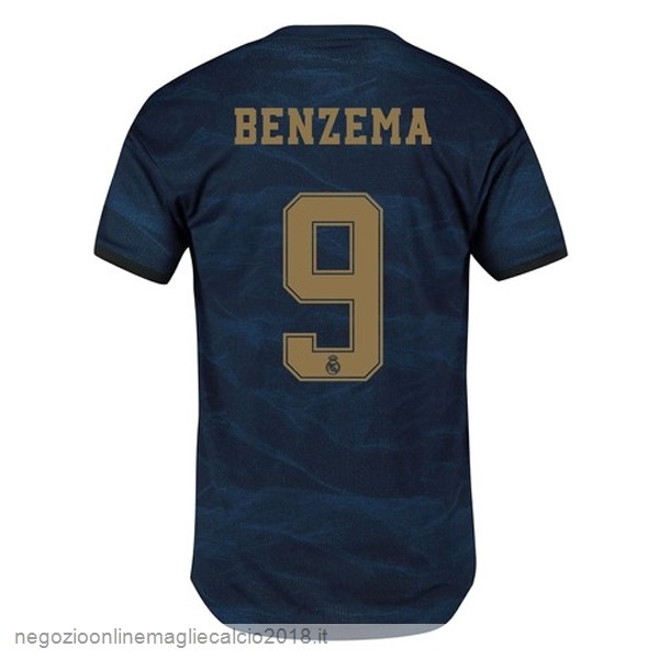 NO.9 Benzema Away Online Maglie Calcio Real Madrid 2019/20 Blu