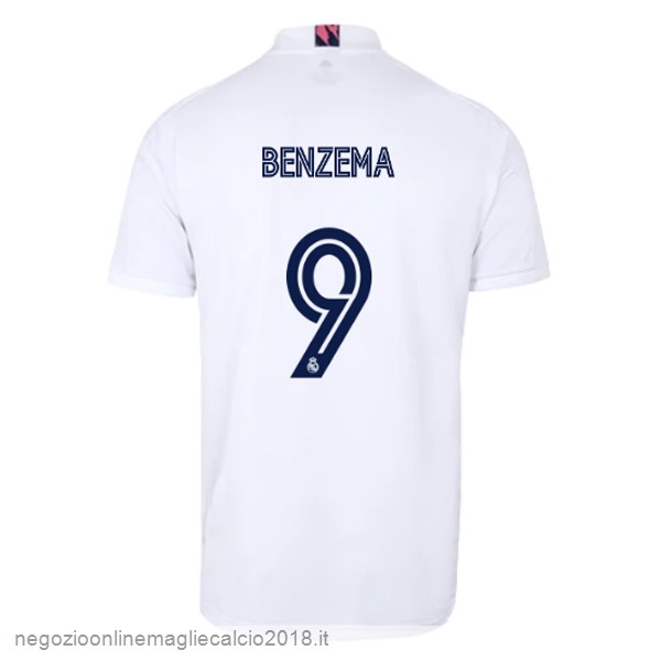 NO.9 Benzema Home Online Maglia Real Madrid 2020/21 Bianco