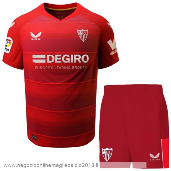 Away Online Conjunto De Bambino Sevilla 2022/23 Rosso
